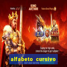 alfabeto cursivo pontilhado para imprimir pdf